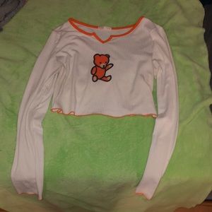 Teddy bear crop top
